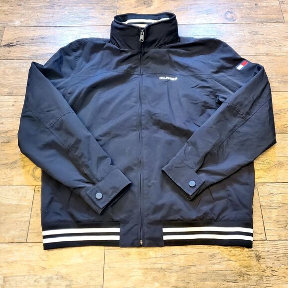 Tommy Hilfiger Men's Performance Hooded Jacket Size Large Black - Picture 6 of 12